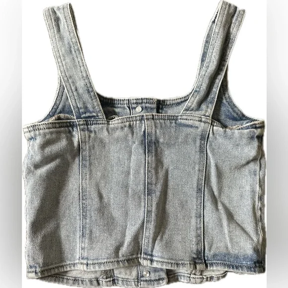 Art Class Denim Corset Tank Top - Picture 4 of 6